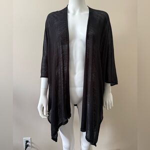 Denver Hayes Black Sheer Cardigan